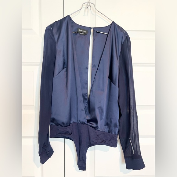 bebe Tops - bebe Plunge Bodysuit